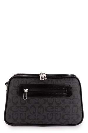 Gondol Kadın Günlük Çapraz Omuz Çantası gp.1327 - Gri Yazı