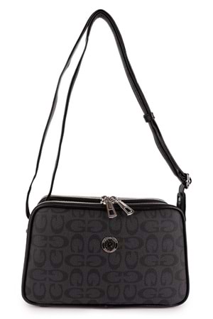 Gondol Kadın Günlük Çapraz Omuz Çantası gp.1327 - Gri Yazı