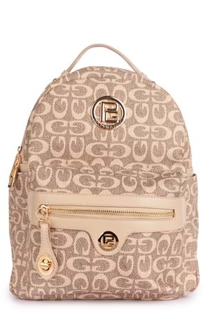 Gondol Kadın Günlük Şık El ve Sırt Çantası gp.1433 - Vizon Desen