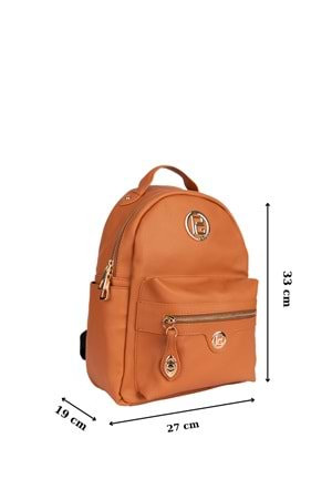 Gondol Kadın Günlük Şık El ve Sırt Çantası gp.1433 - Vizon Desen