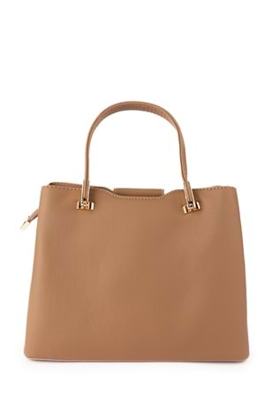 Gondol Kadın Şık Günlük El ve Omuz Çantası gp.1437 - Vizon