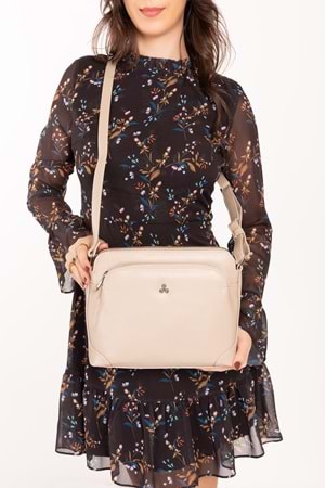 Gondol Kadın Günlük Postacı Çantası ysm.1300 - Bej - TEK EBAT