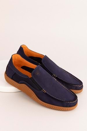 Gondol Içi Dışı Hakiki Deri Hafif Günlük Rahat Ayakkabı src.830 - Lacivert - 40