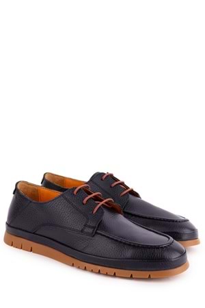 Gondol Içi Dışı Hakiki Deri Hafif Günlük Rahat Ayakkabı src.808 - Lacivert - 40