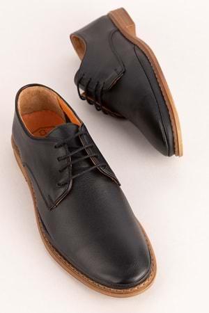 Gondol Içi Dışı Hakiki Deri Hafif Günlük Rahat Ayakkabı src.850 - Siyah - 40