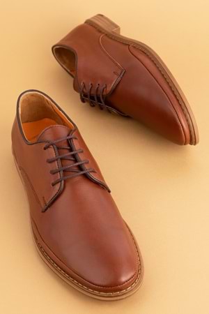 Gondol Içi Dışı Hakiki Deri Hafif Günlük Rahat Ayakkabı src.850 - Taba - 40