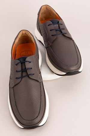 Gondol Içi Dışı Hakiki Deri Günlük Rahat Hafif Ayakkabı src.455 - Gri - 40