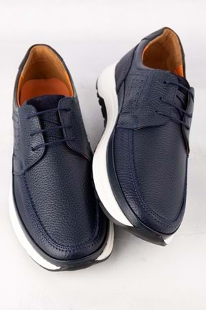 Gondol Içi Dışı Hakiki Deri Günlük Rahat Hafif Ayakkabı src.455 - Lacivert - 40