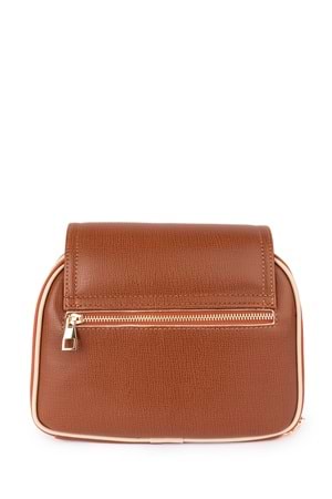 Gondol Kadın Çift Bölmeli Şık Günlük Çanta ald.1406 - Taba