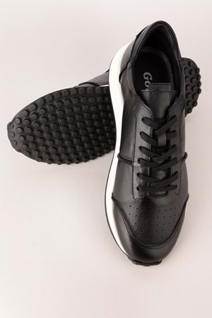 Gondol Erkek Içi Dışı Hakiki Süet Deri Günlük Rahat Ayakkabı tnl.8061 - Siyah - 44