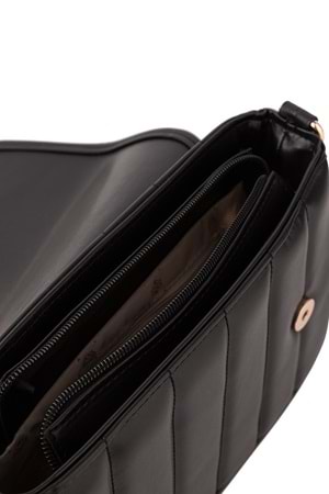 Gondol Kadın Günlük Küçük El ve Omuz Çantası ald.1448 - Siyah