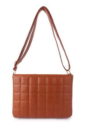 Gondol Kadın Kapitone Günlük Şık Çanta ald.4550 - Taba