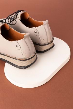 Gondol Hakiki Deri Hafif Taban Rahat Günlük Ayakkabı byz.530 - Gri - 40