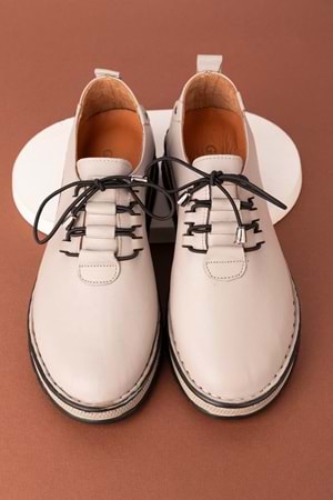 Gondol Hakiki Deri Hafif Taban Rahat Günlük Ayakkabı byz.530 - Gri - 40