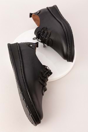 Gondol Hakiki Deri Hafif Taban Rahat Günlük Ayakkabı byz.530 - Siyah - 38