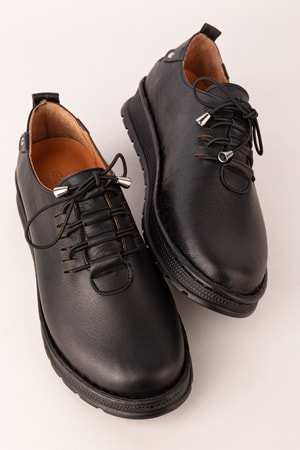 Gondol Hakiki Deri Hafif Taban Rahat Günlük Ayakkabı byz.530 - Siyah - 38