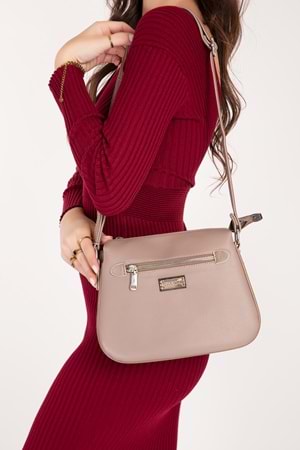 Gondol Kadın Günlük Çapraz Omuz Çantası gp.1336 - Vizon - TEK EBAT