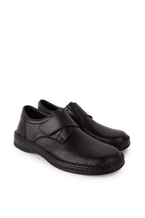 Gondol Erkek Hakiki Deri Günlük Klasik Ayakkabı kml.2029 - Siyah - 42