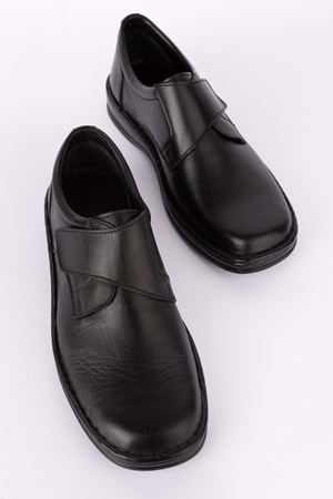 Gondol Erkek Hakiki Deri Günlük Klasik Ayakkabı kml.2029 - Siyah - 42