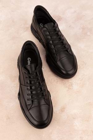 Gondol Erkek Içi Dışı Hakiki Deri Günlük Rahat Ayakkabı tnl.2522 - Siyah - 41