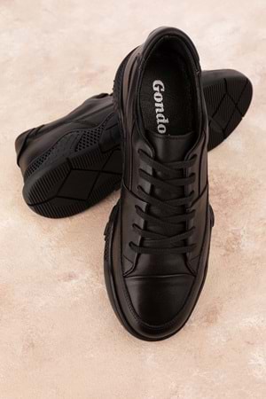 Gondol Erkek Içi Dışı Hakiki Deri Günlük Rahat Ayakkabı tnl.2522 - Siyah - 41