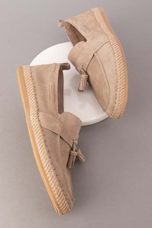 Gondol Içi Dışı Hakiki Deri Hafif Günlük Rahat Ayakkabı sf.1055 - Gri Süet - 41