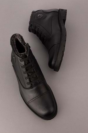 Gondol Erkek Hakiki Deri İçi Kürklü Günlük Bot kn.855 - Siyah - 44