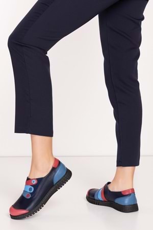 Gondol Hakiki Deri Anatomik Taban Rahat Cırtlı Ayakkabı ell.7109 - Mix - 37