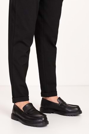 Gondol Içi Dışı Hakiki Deri Hafif Günlük Rahat Ayakkabı src.464 - Siyah - 41