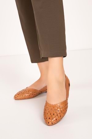 Gondol Hakiki Deri Günlük Babet alpx.230 - Taba - 36