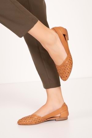 Gondol Hakiki Deri Günlük Babet alpx.230 - Taba - 36