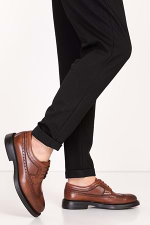 Gondol Erkek Hakiki Deri Hafif Taban Klasik Ayakkabı ny.922 - Taba - 39