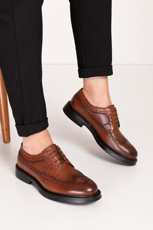 Gondol Erkek Hakiki Deri Hafif Taban Klasik Ayakkabı ny.922 - Taba - 39