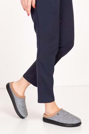 GONDOL İÇİ KÜRKLÜ RAHAT VE HAFİF EV TERLİĞİ EV.216 - Gri - 37