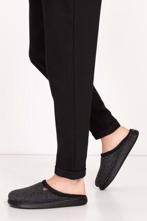 GONDOL İÇİ KÜRKLÜ RAHAT VE HAFİF EV TERLİĞİ EV.216 - Siyah - 43