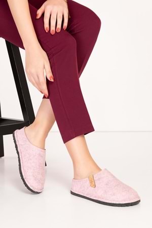 GONDOL İÇİ DIŞI KEÇE RAHAT VE HAFİF EV TERLİĞİ EV.320 - Pembe - 39