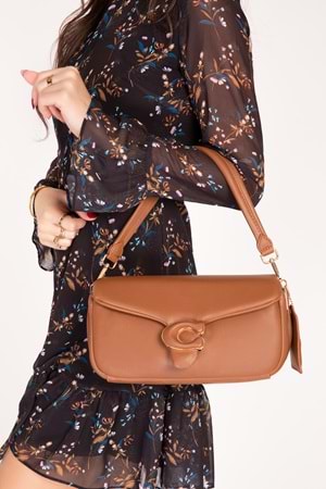 Gondol Kadın Şık El Çantası gp.1493 - Taba - TEK EBAT