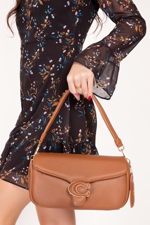 Gondol Kadın Şık El Çantası gp.1493 - Taba - TEK EBAT