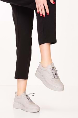 Gondol Hakiki Deri Anatomik Taban Rahat Ayakkabı es.120 - Taş - 36