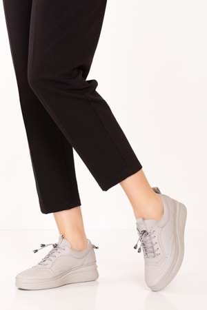 Gondol Hakiki Deri Anatomik Taban Rahat Ayakkabı es.120 - Taş - 36