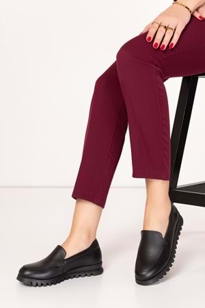 Gondol Hakiki Deri Günlük Rahat Ayakkabı alpx.8091 - Siyah - 40