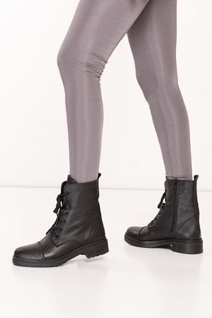 Gondol Kadın Hakiki Deri Günlük Postal wst.3020 - Siyah - 36