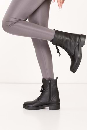 Gondol Kadın Hakiki Deri Günlük Postal wst.3020 - Siyah - 36