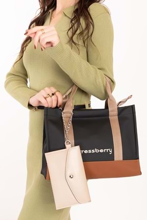 Gondol Kadın Günlük Kolej Çantası cr.15121 - Siyah - TEK EBAT