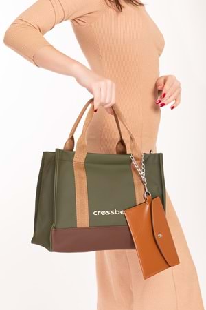 Gondol Kadın Günlük Kolej Çantası cr.15121 - Haki - TEK EBAT