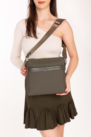 Gondol Kadın Çapraz Askı Günlük Çanta ysm.2053 - Haki - TEK EBAT