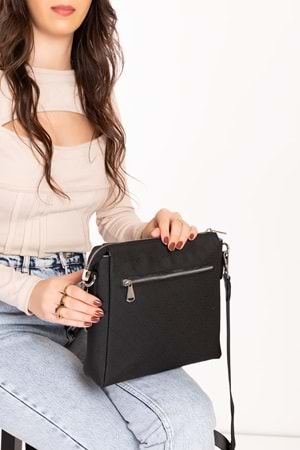 Gondol Kadın Çapraz Askı Günlük Çanta ysm.2053 - Siyah - TEK EBAT