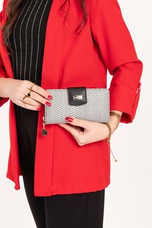 Gondol Günlük Kullanışlı Cüzdan ve Kartlık sp.928 - Siyah-Beyaz - TEK EBAT