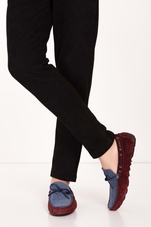 Gondol Erkek Hakiki Deri Hafif Taban Loafer Ayakkabı tx.1871 - Laci-Bordo - 41