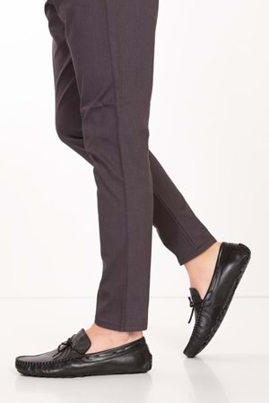 Gondol Erkek Hakiki Deri Hafif Taban Loafer Ayakkabı tx.14021 - Siyah - 40